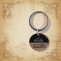 Porta-chaves com fundo vintage subtil